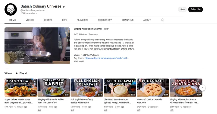 Babish Culinary Universe