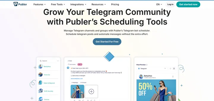 Publer's homepage