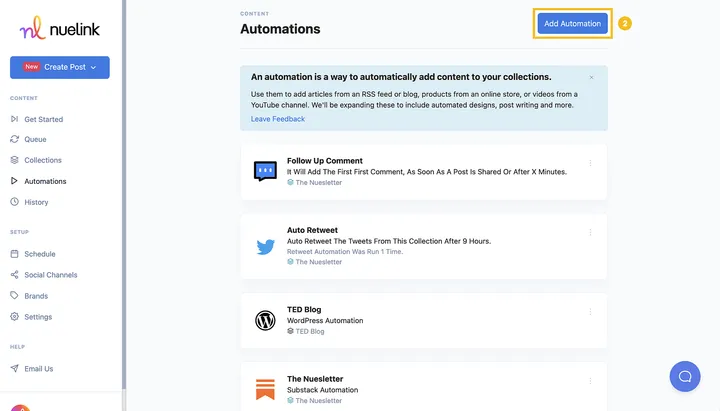 First Comment Automation Step2