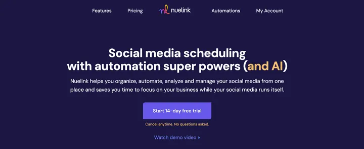 Nuelink's homepage