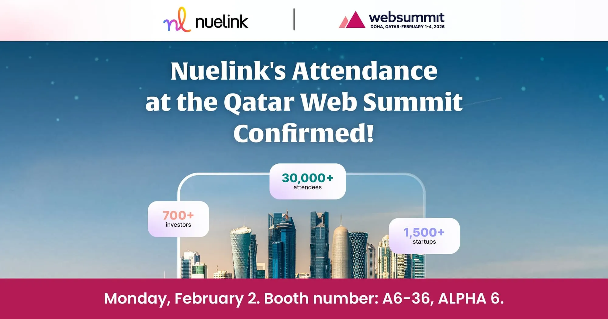Nuelink Returns to Doha for Its Third Consecutive Qatar Web Summit