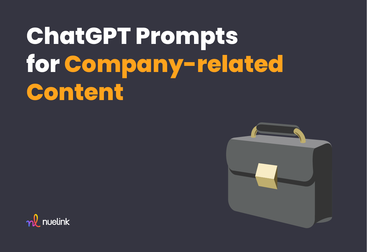 ChatGPT Prompts for company-related content