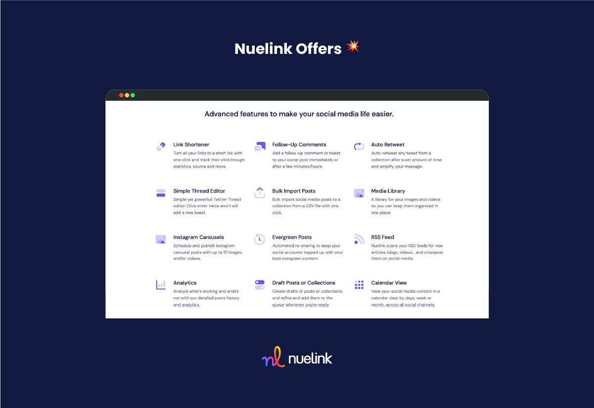 Nuelink Features 