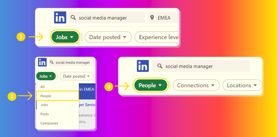 Steps to find the best social media managers on LinkedIn 