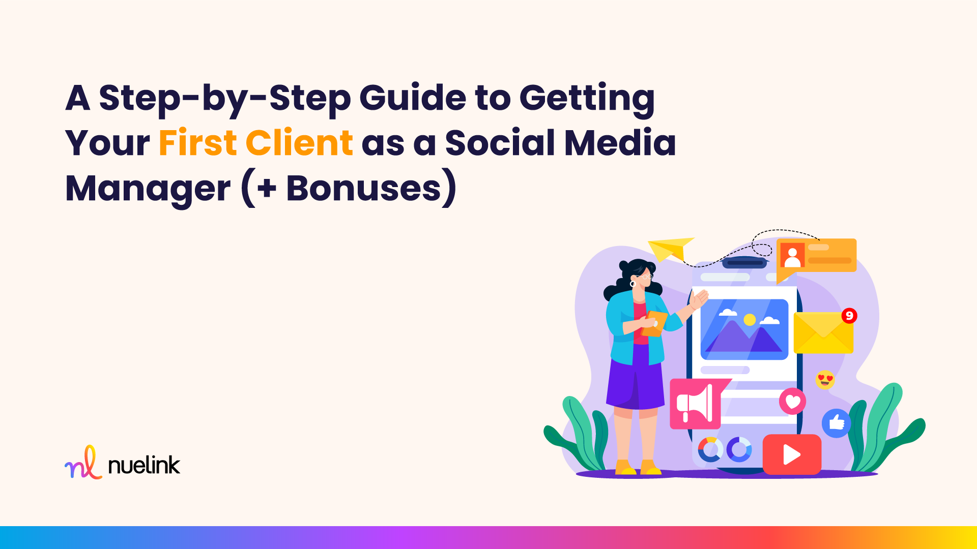 First freelance social media management client 