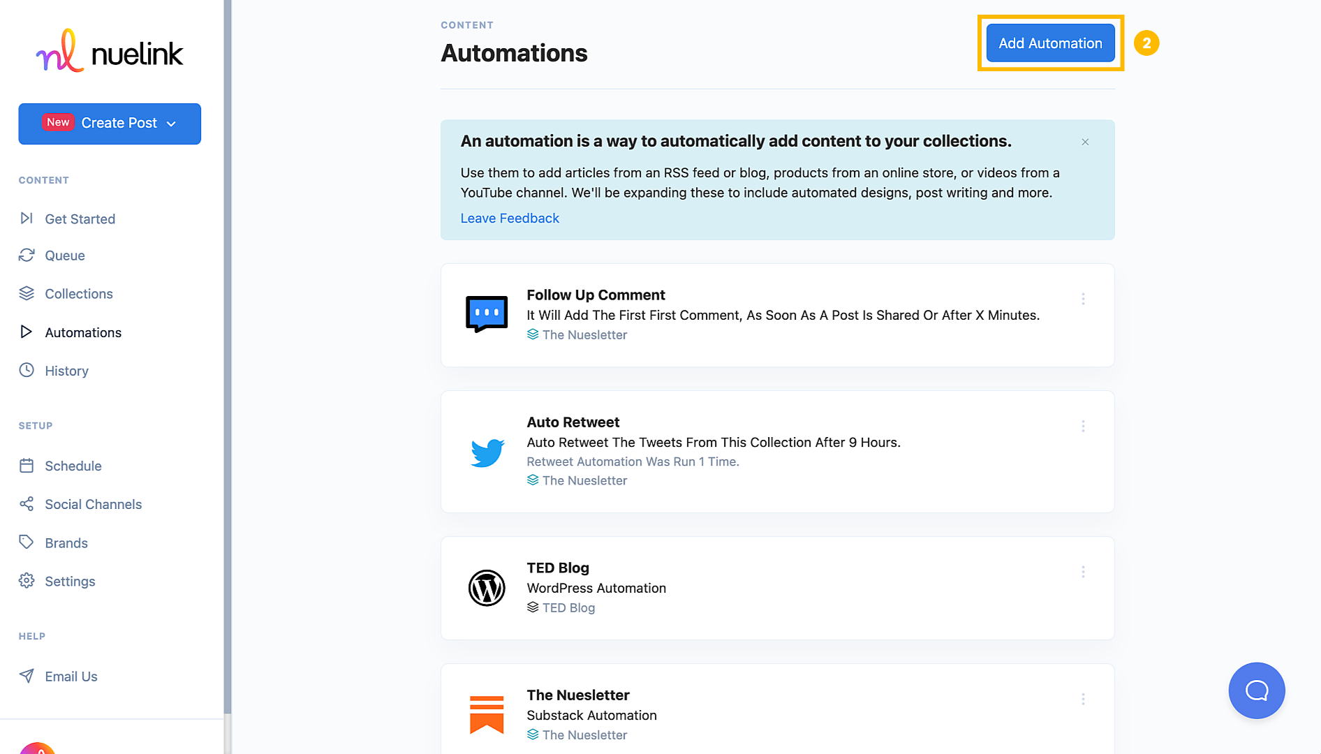 Substack automation step 3