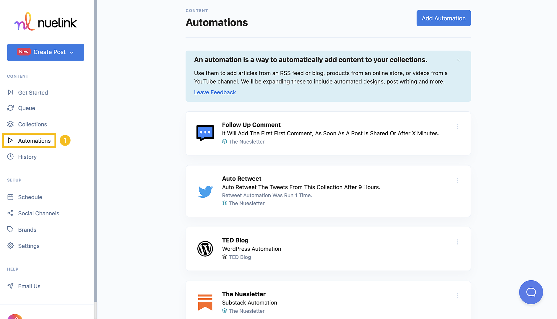 Auto-retweet Automation step1