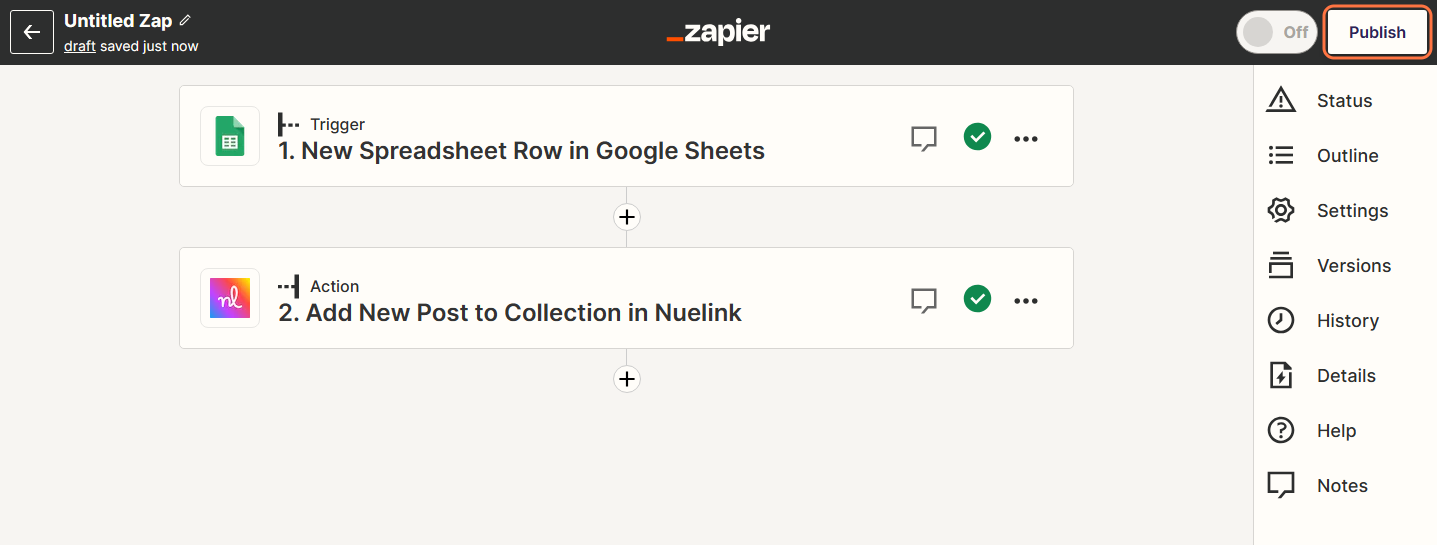 Zapier Social Media Automation step4