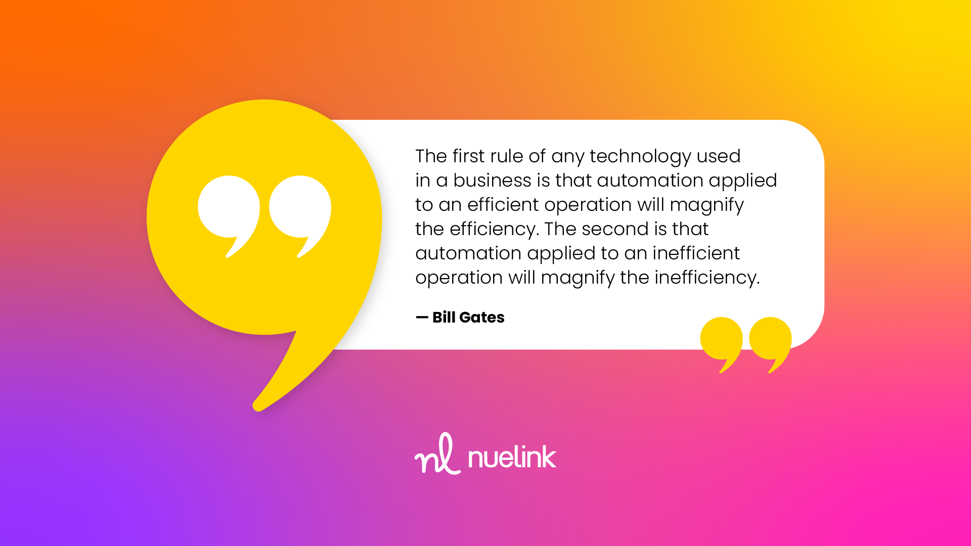 Bill Gates Quote About Automation