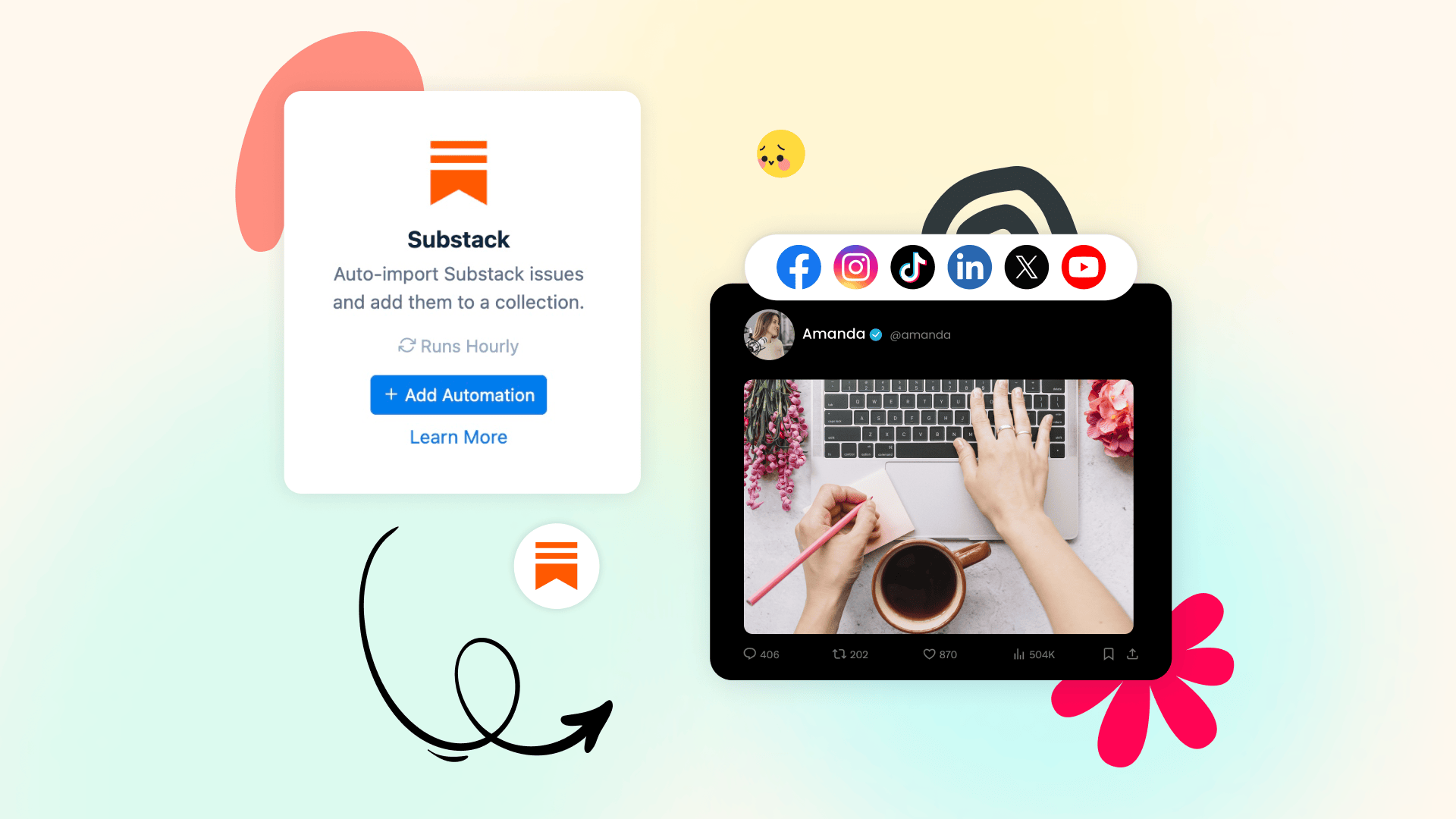 How to Automatically Share Your Substack Newsletter on Social Media in 2025 post image