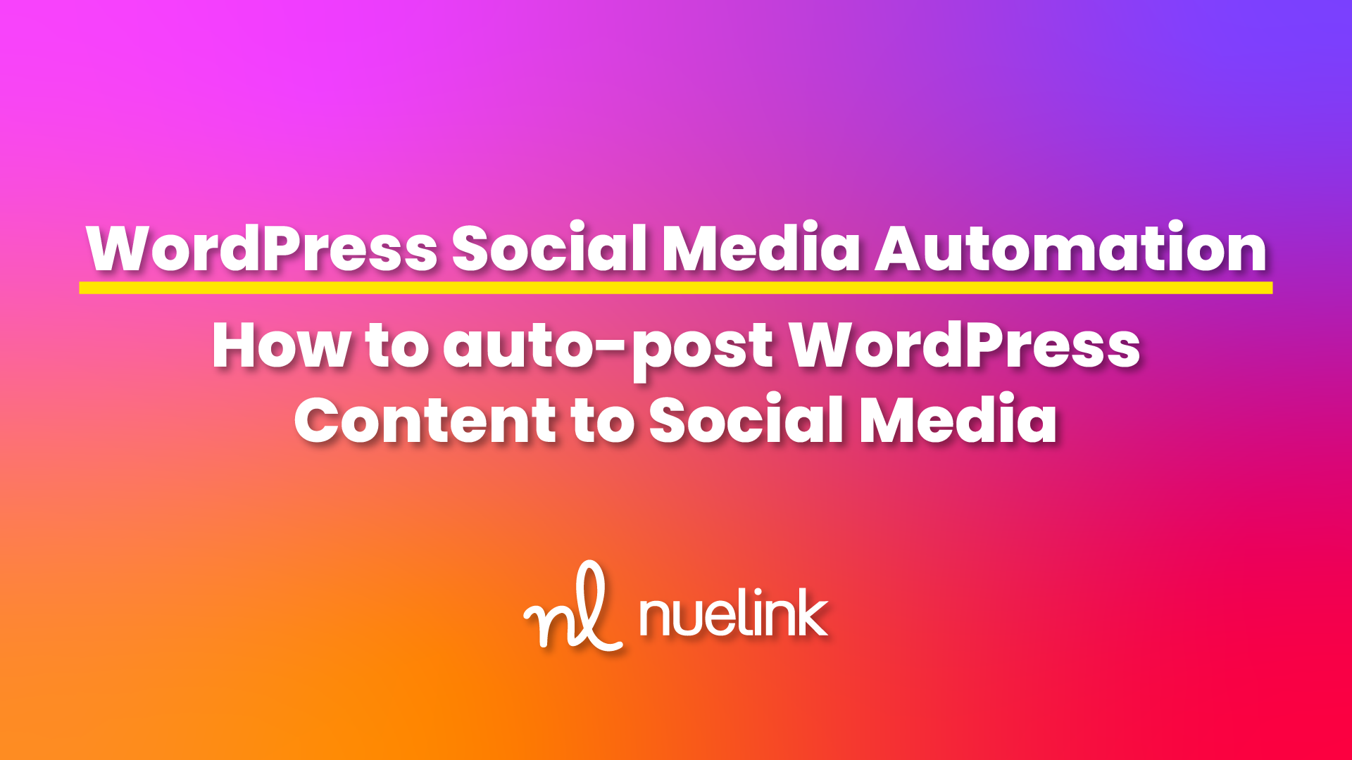 WordPress Social Media Automation 