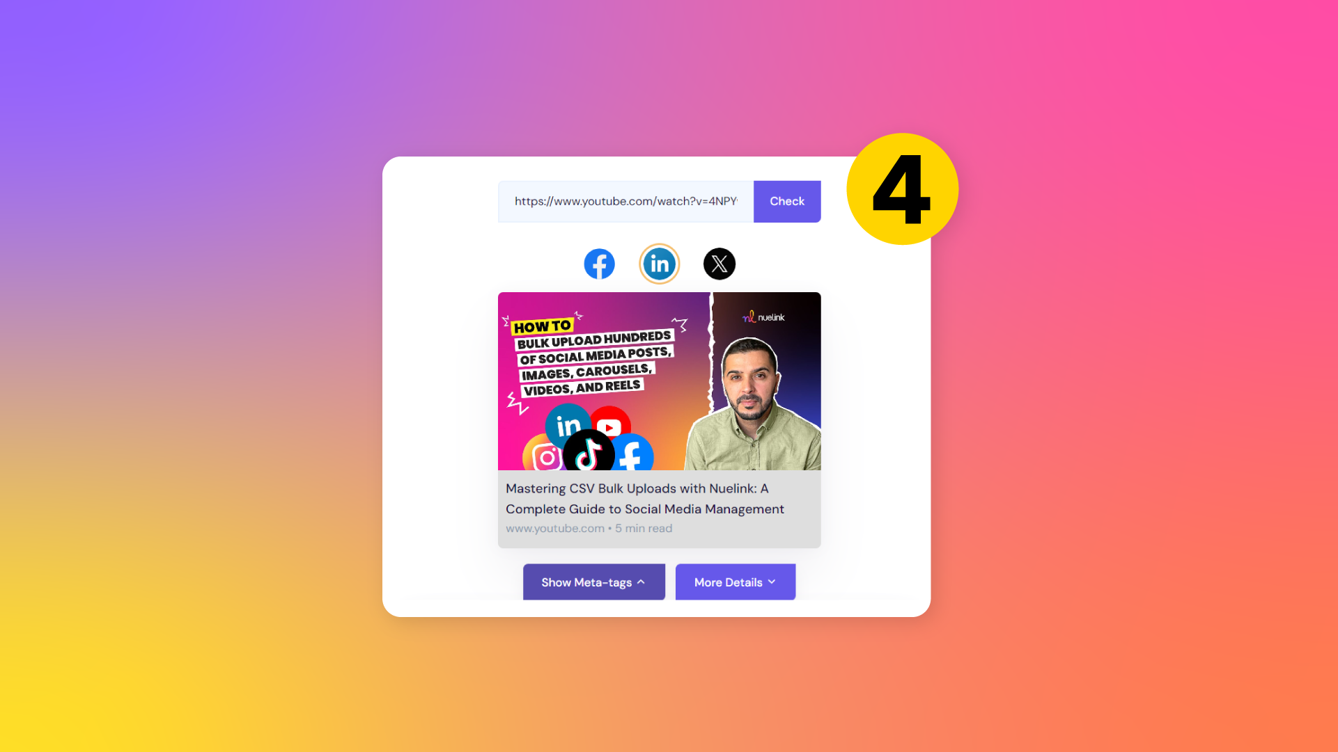 Nuelink - Social Media Preview: Visualize Your Links on Facebook ...