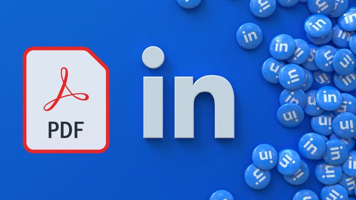 Schedule a PDF Document on LinkedIn